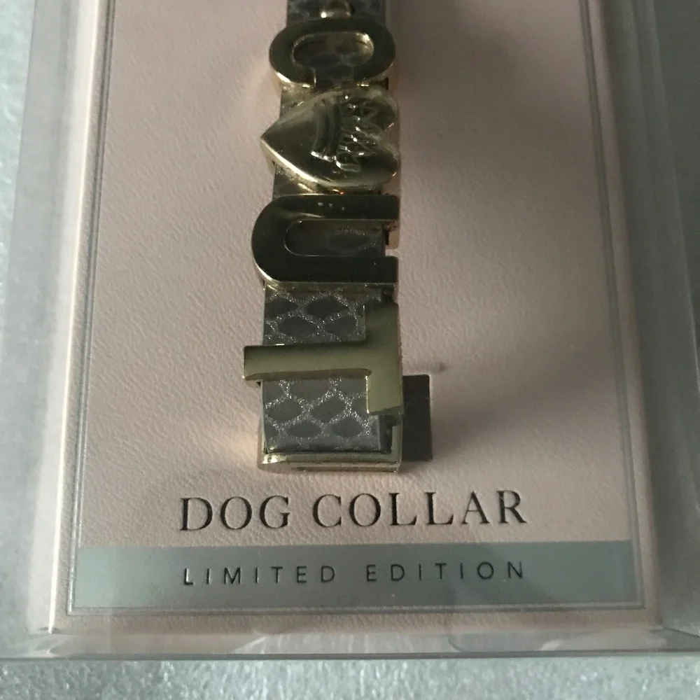 Juicy Couture Dog Collar Limited Edition 9/16” Wide for necks 10”-13.5”